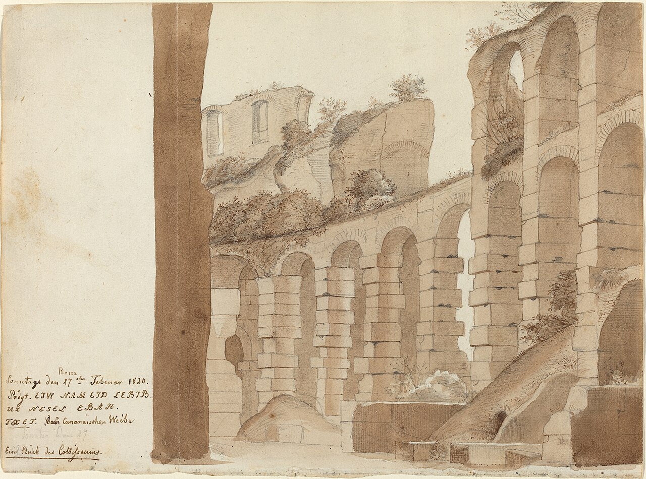 A Corner of the Colosseum by Friedrich von Olivier
