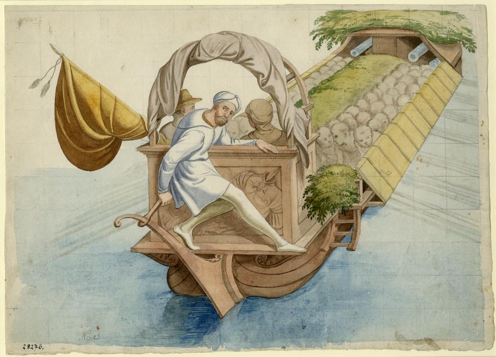 Drawing by Friedrich von Olivier