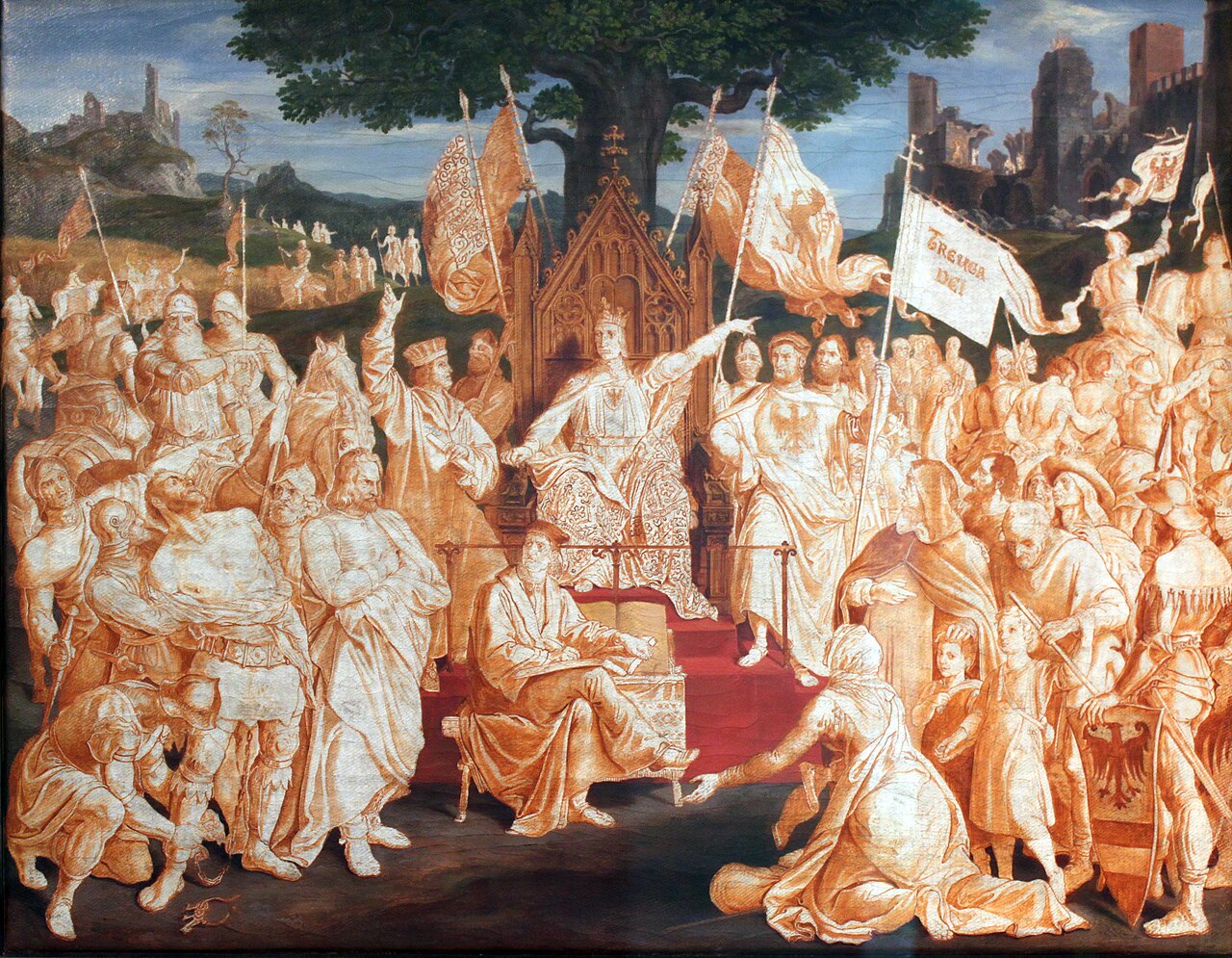 The establishment of the public peace by Emperor Rudolf of Habsburg by Friedrich von Olivier