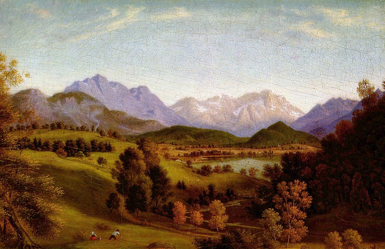 Upper Bavarian foothills of the Alps by Friedrich von Olivier