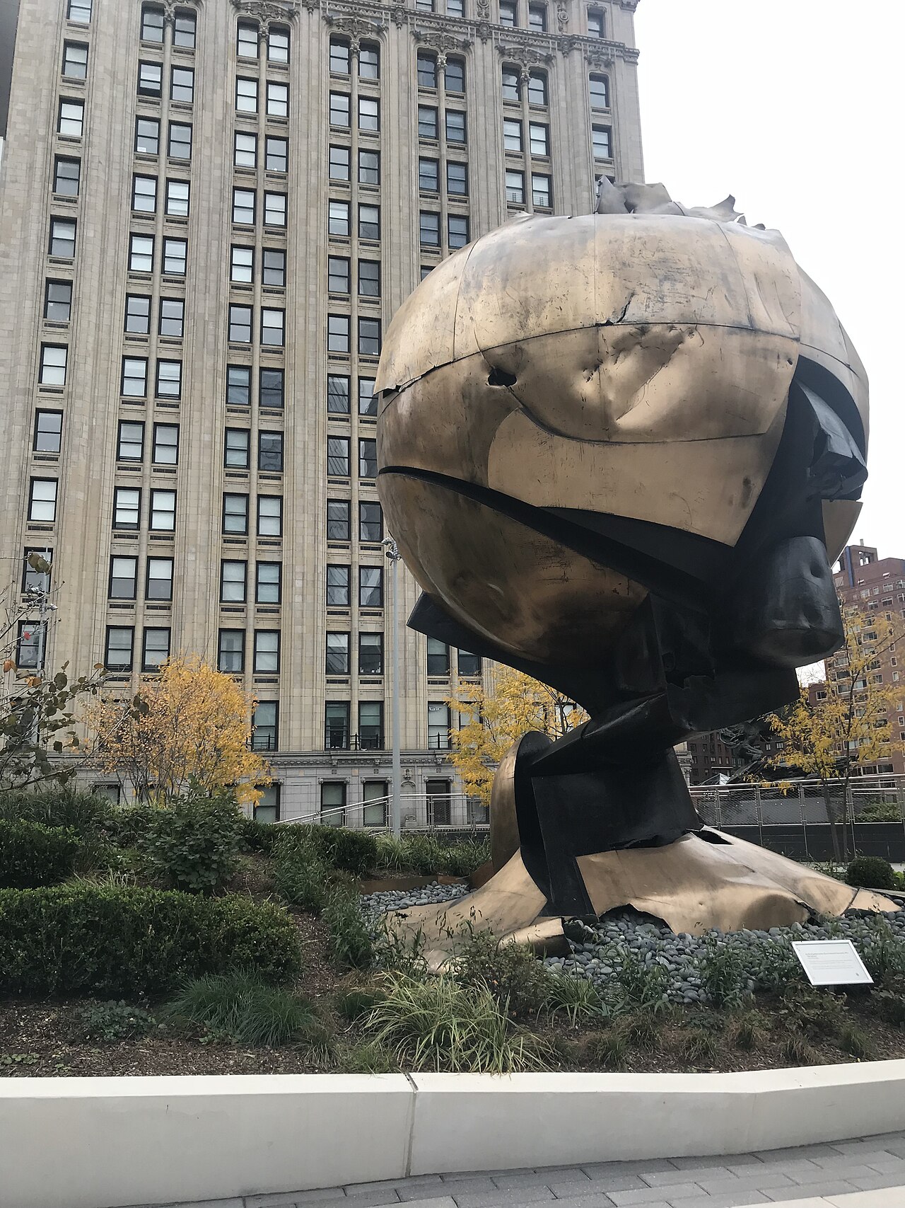 The Sphere by Fritz Koenig