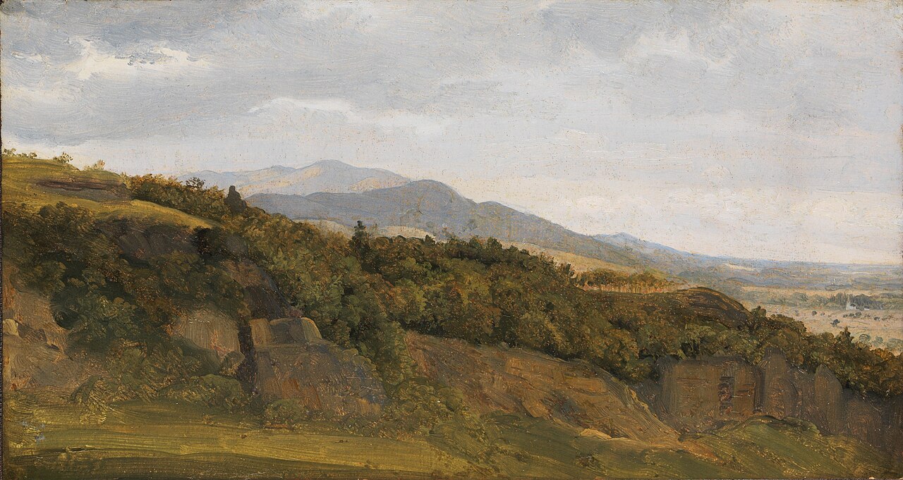 German Landscape with View towards a Broad Valley by Fritz Petzholdt