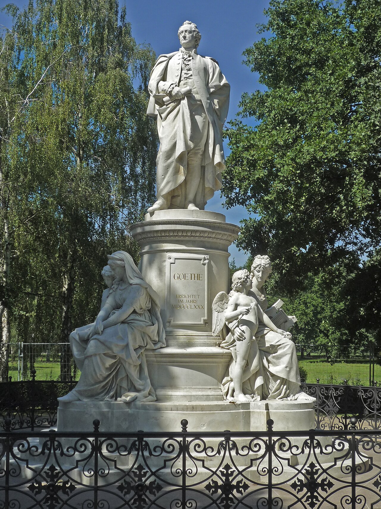 Goethe Monument by Fritz Schaper
