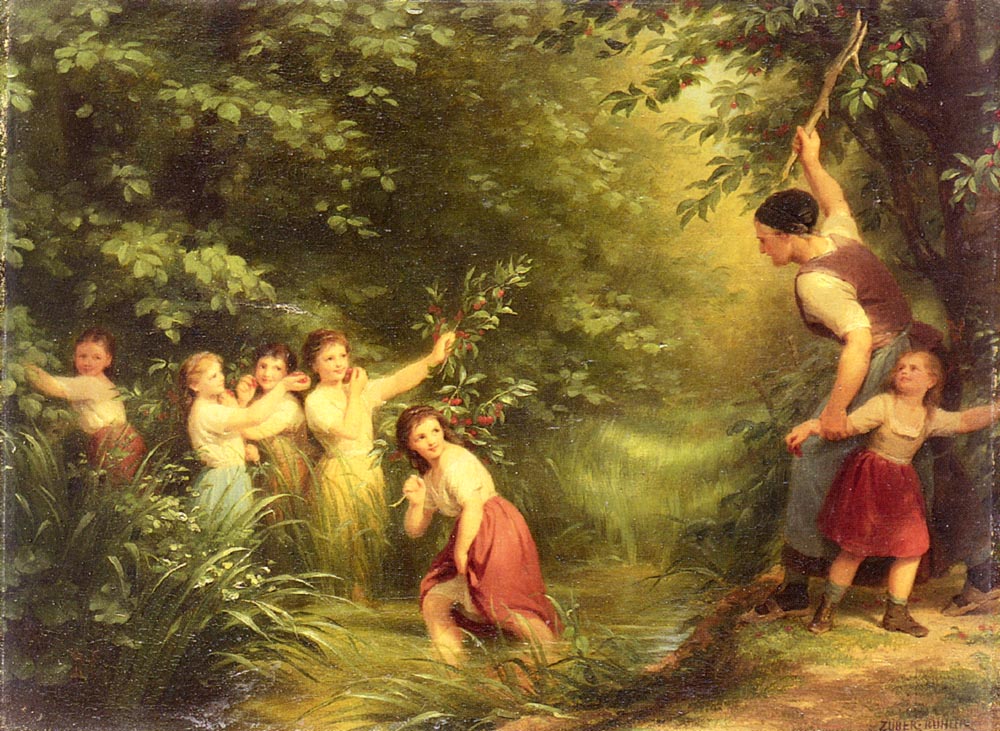 The Cherry Thieves by Fritz Zuber-Buhler