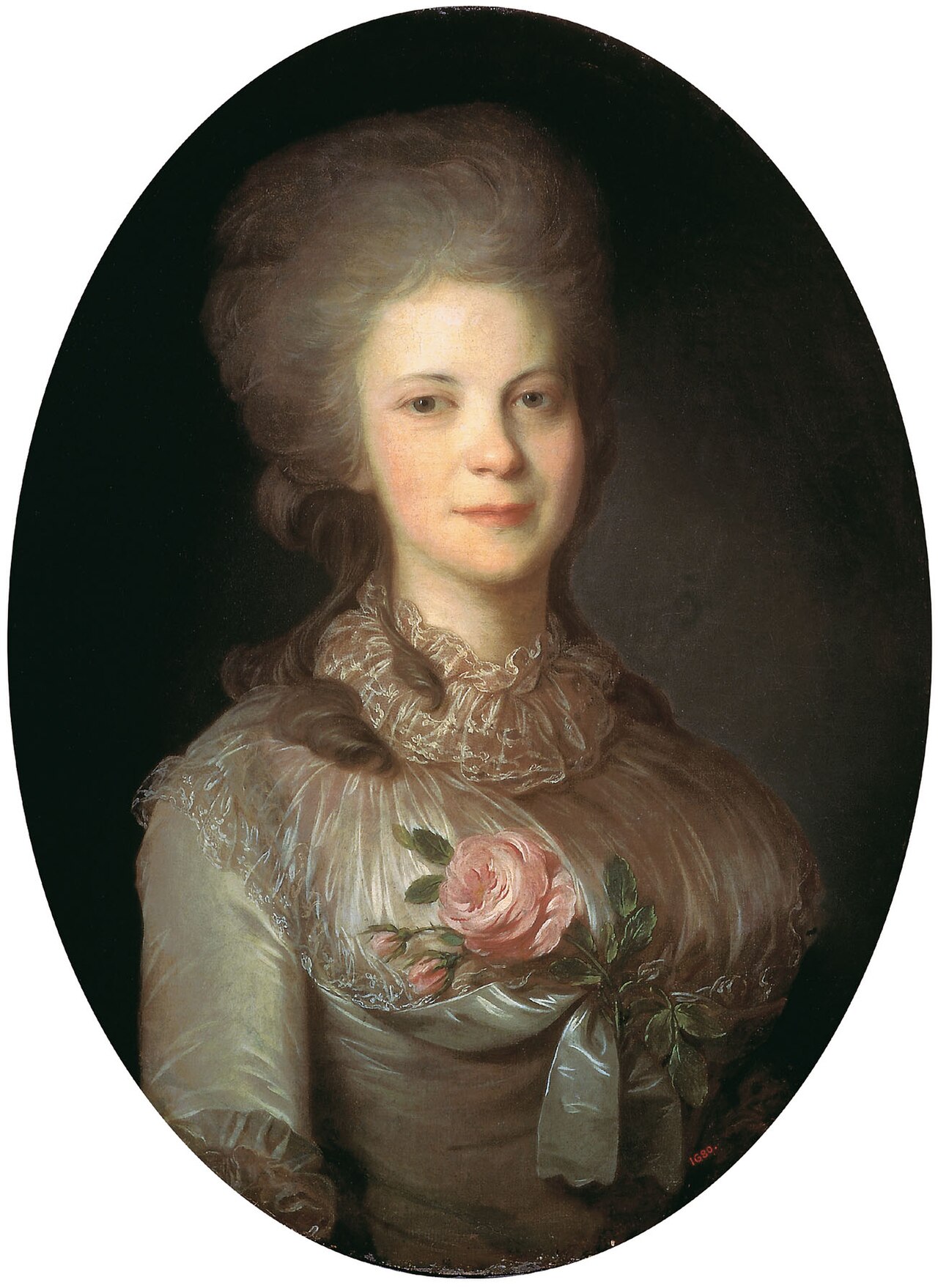 Portrait of Varvara Surovtseva, née Pashkova by Fyodor Rokotov
