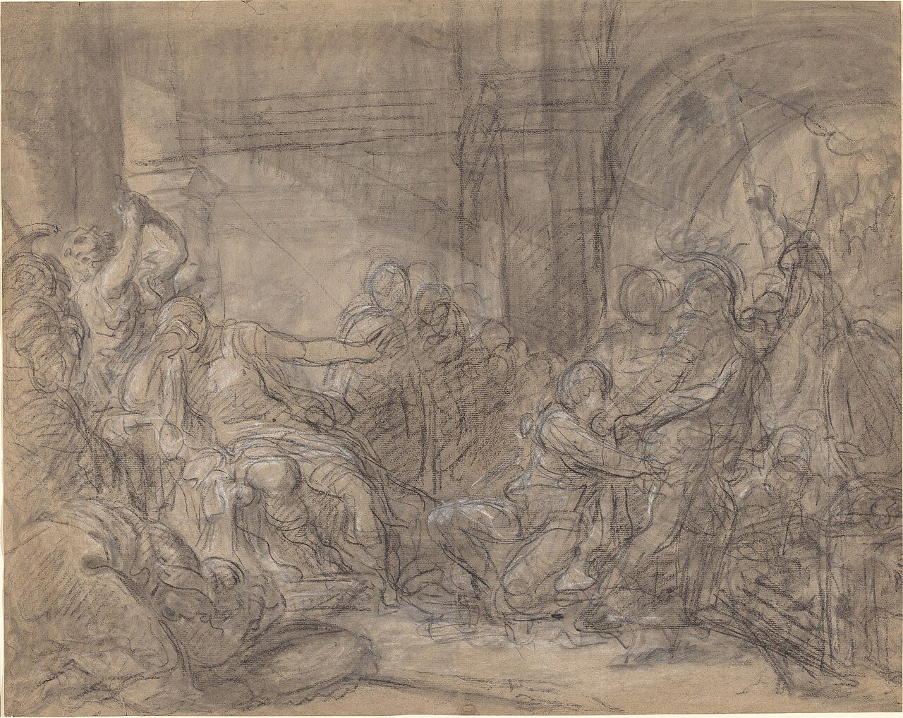 Brutus Condemning His Sons to Death by Gabriel François Doyen