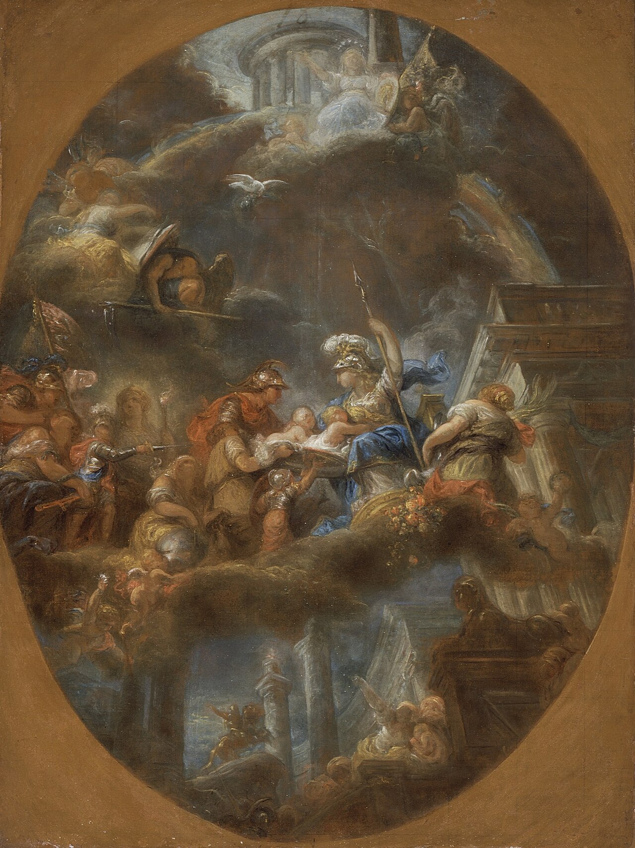 Nobility Offering the Imperial Russian Children to Minerva by Gabriel François Doyen