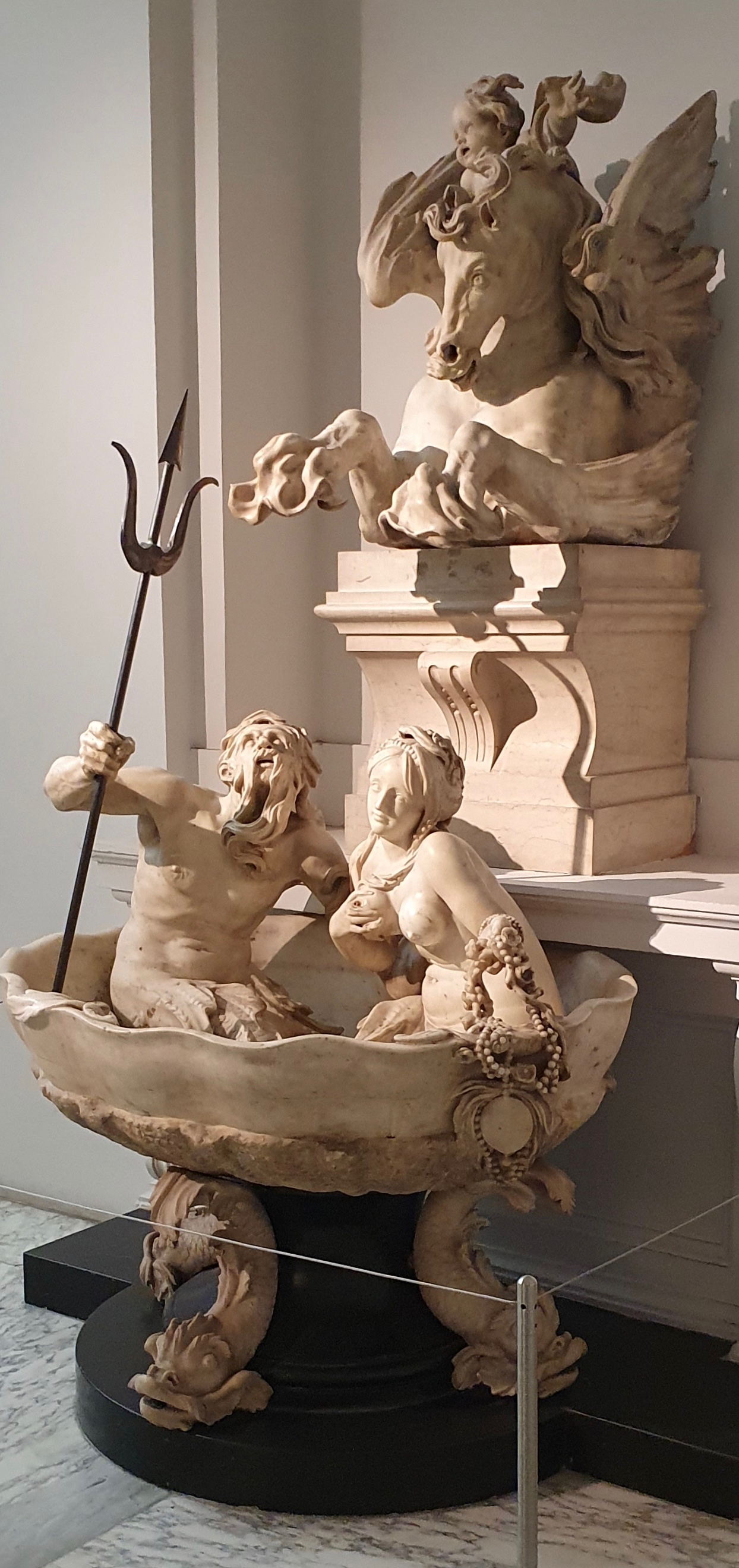 Wall fountain with sea gods by Gabriël Grupello
