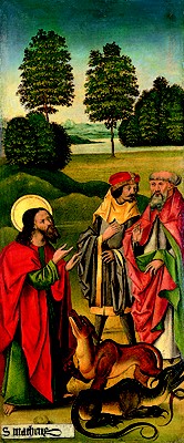 The Miracle of Saint Matthew taming the Dragons by Gabriel Mälesskircher