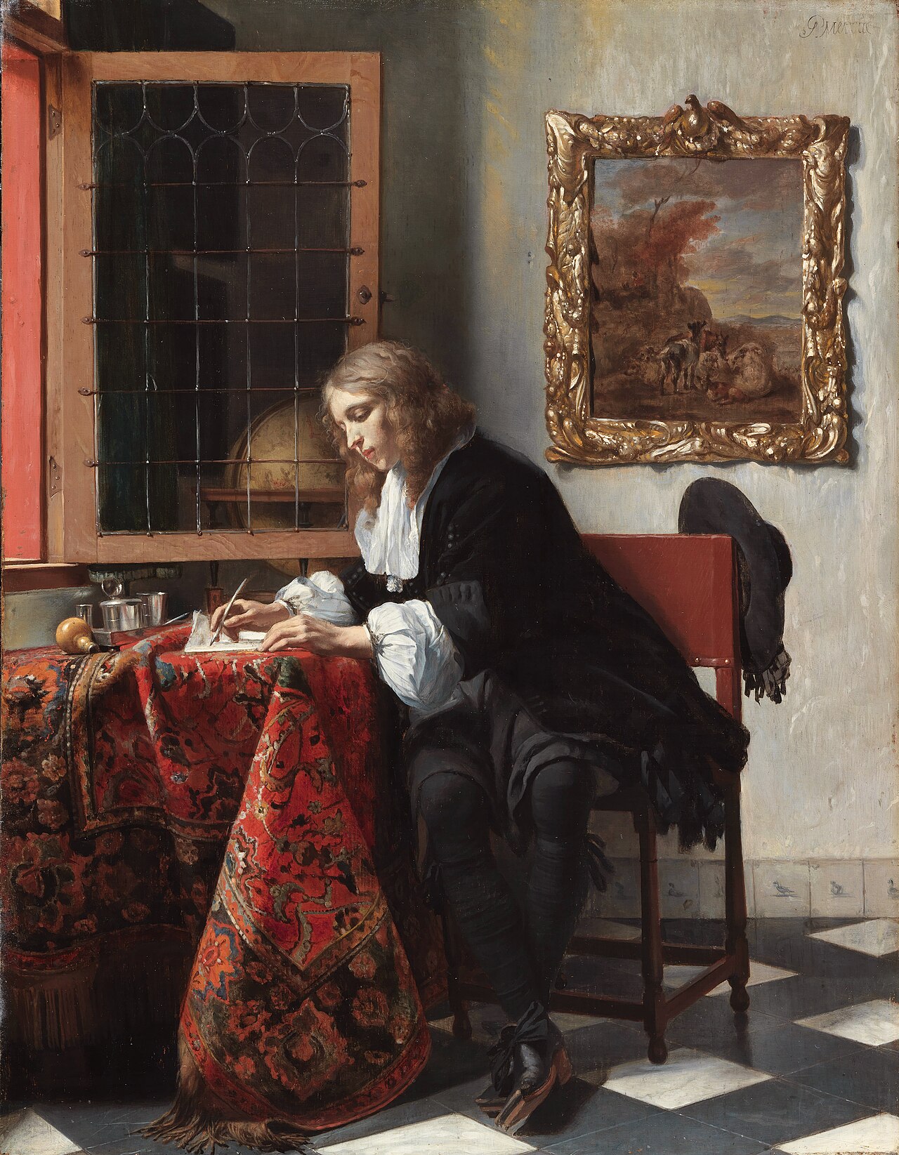 Man Writing a Letter by Gabriel Metsu