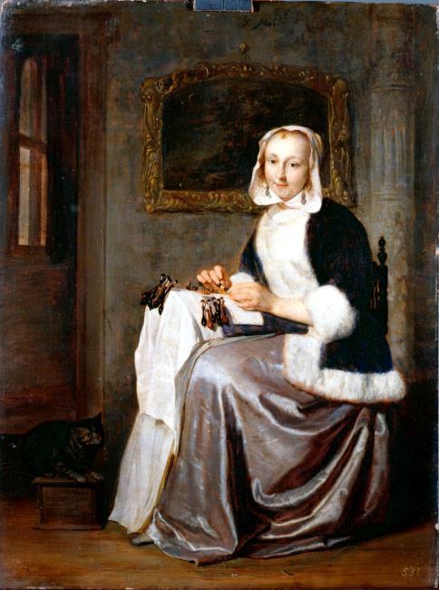 The Lace-Maker by Gabriel Metsu