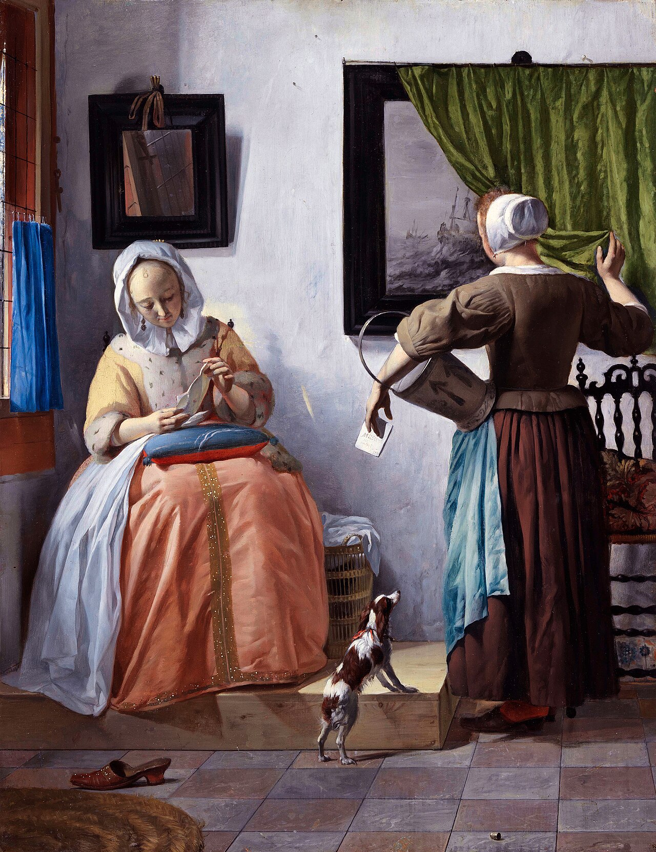 Woman Reading a Letter by Gabriel Metsu