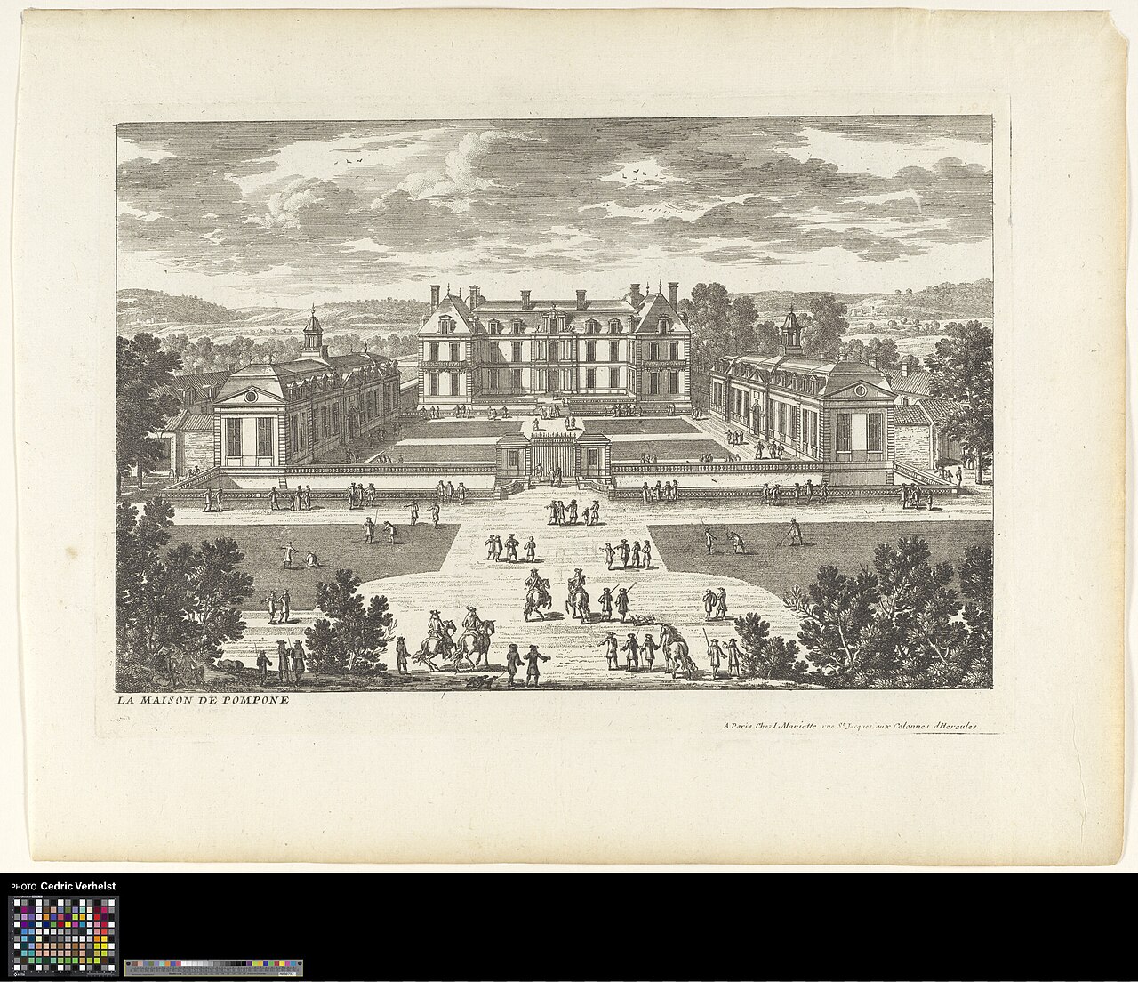 The home of Pomponne II de Bellièvre by Gabriel Pérelle