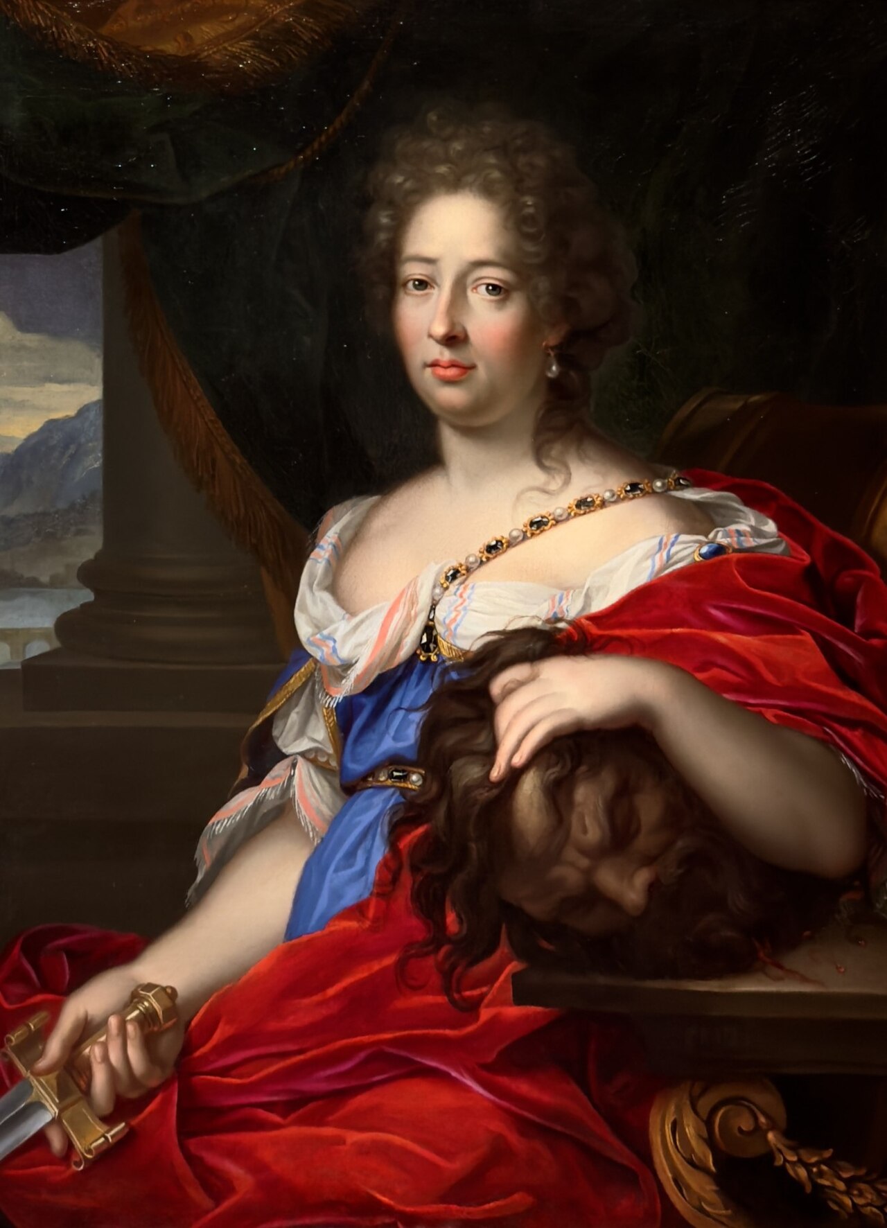 Portrait en Judith, présumé de la marquise de Montespan by Gabriel Revel