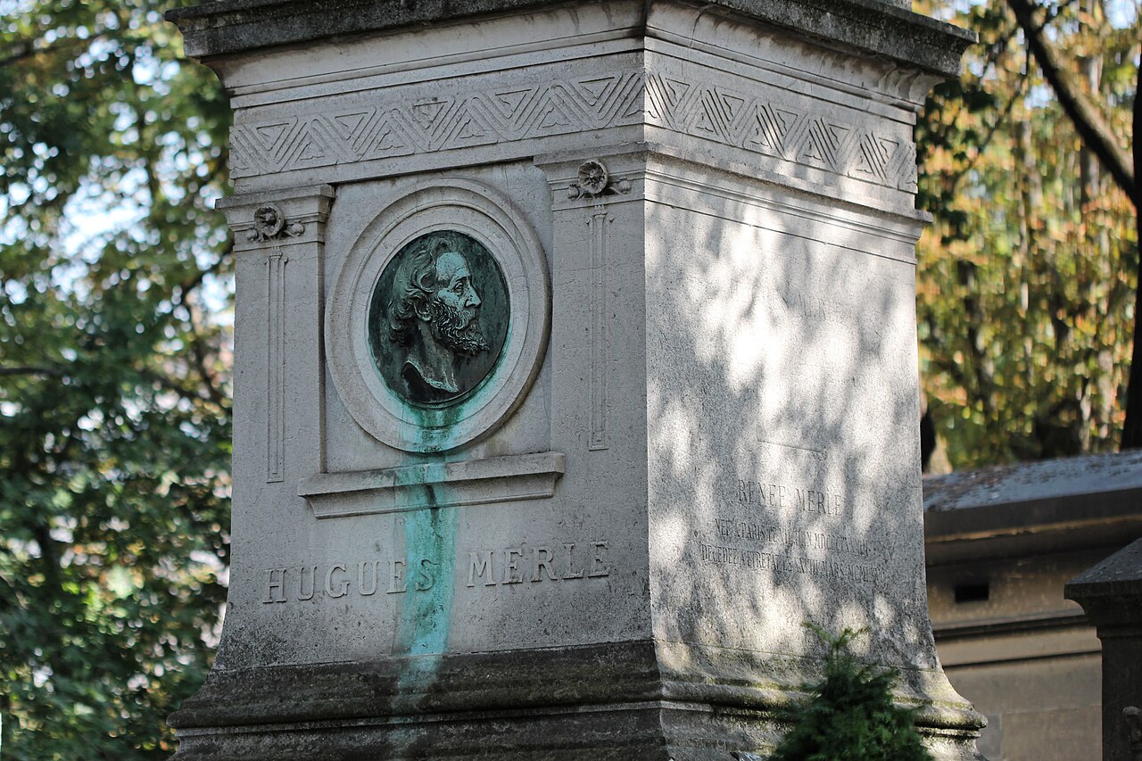 Grave of Hugues Merle by Gabriel Thomas