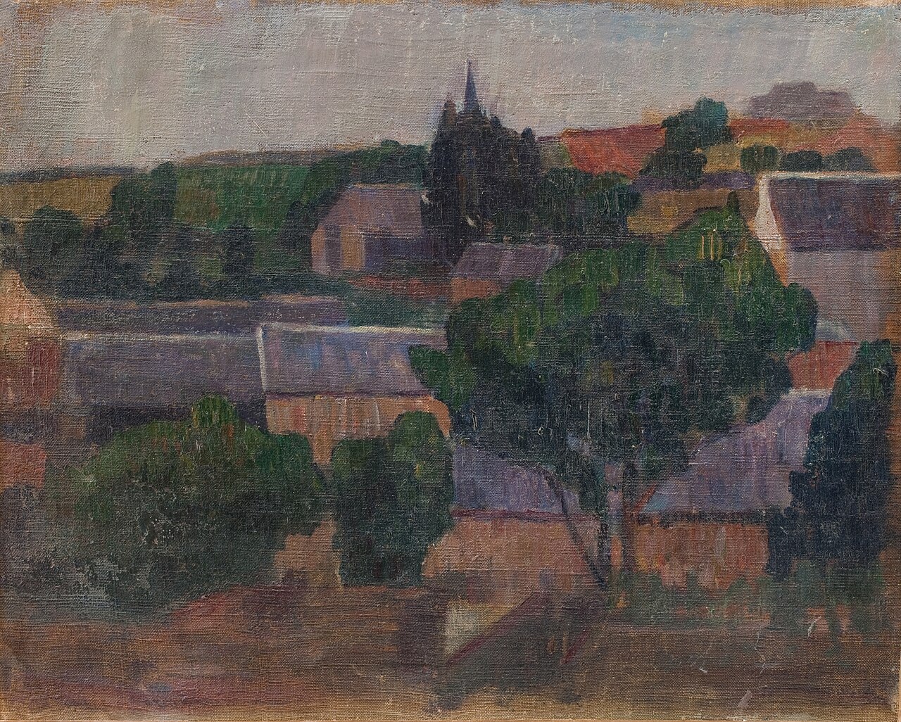 Village in Brittany by Gad Frederik Clement