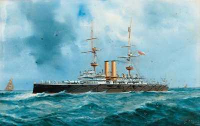 The battleship H.M.S. Repulse by Gaetano Esposito