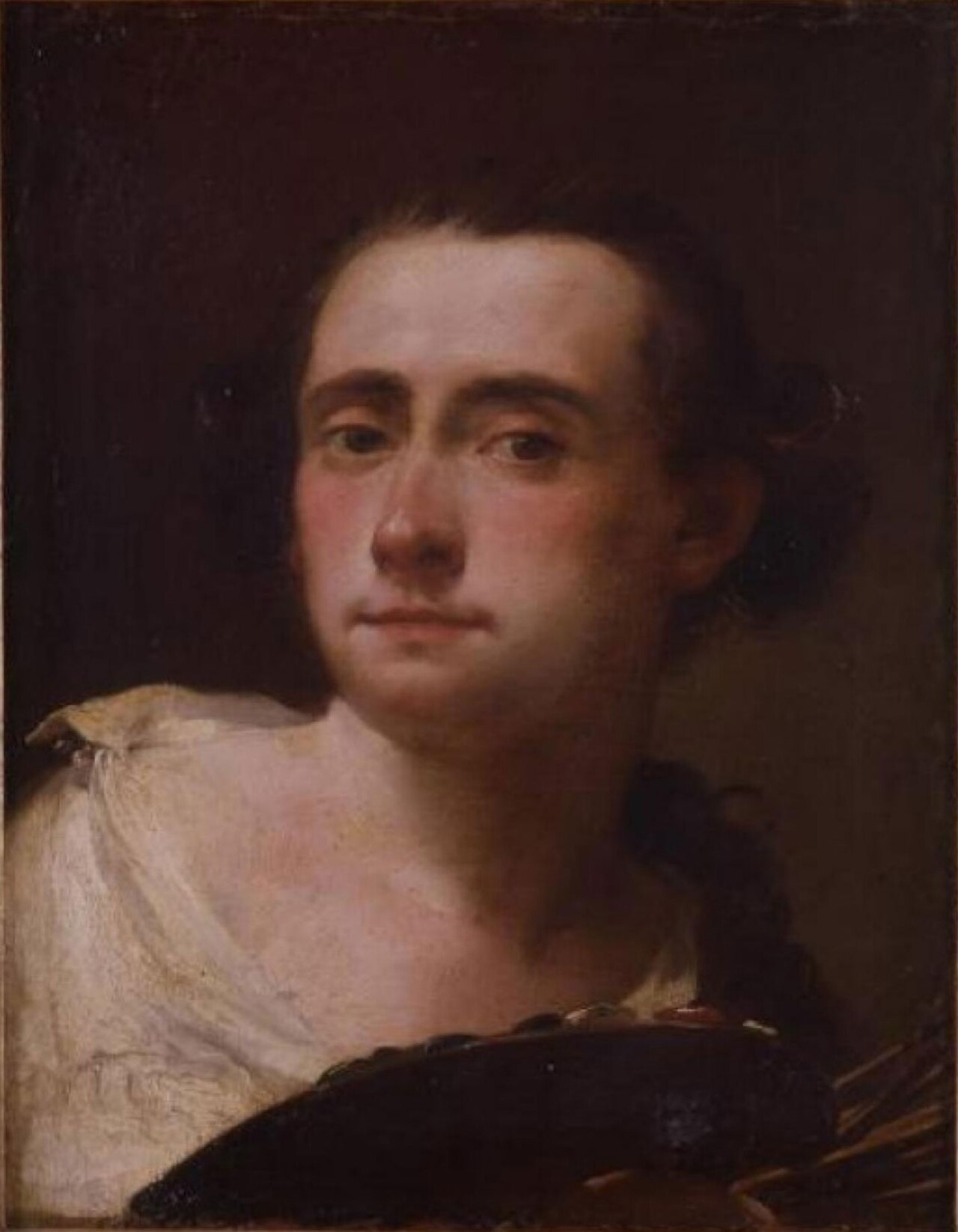 Self-portrait with palette by Gaetano Gandolfi