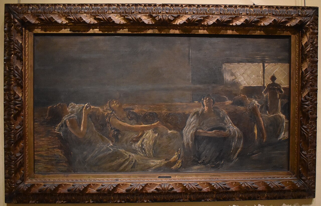 Haschisch: opium smokers by Gaetano Previati