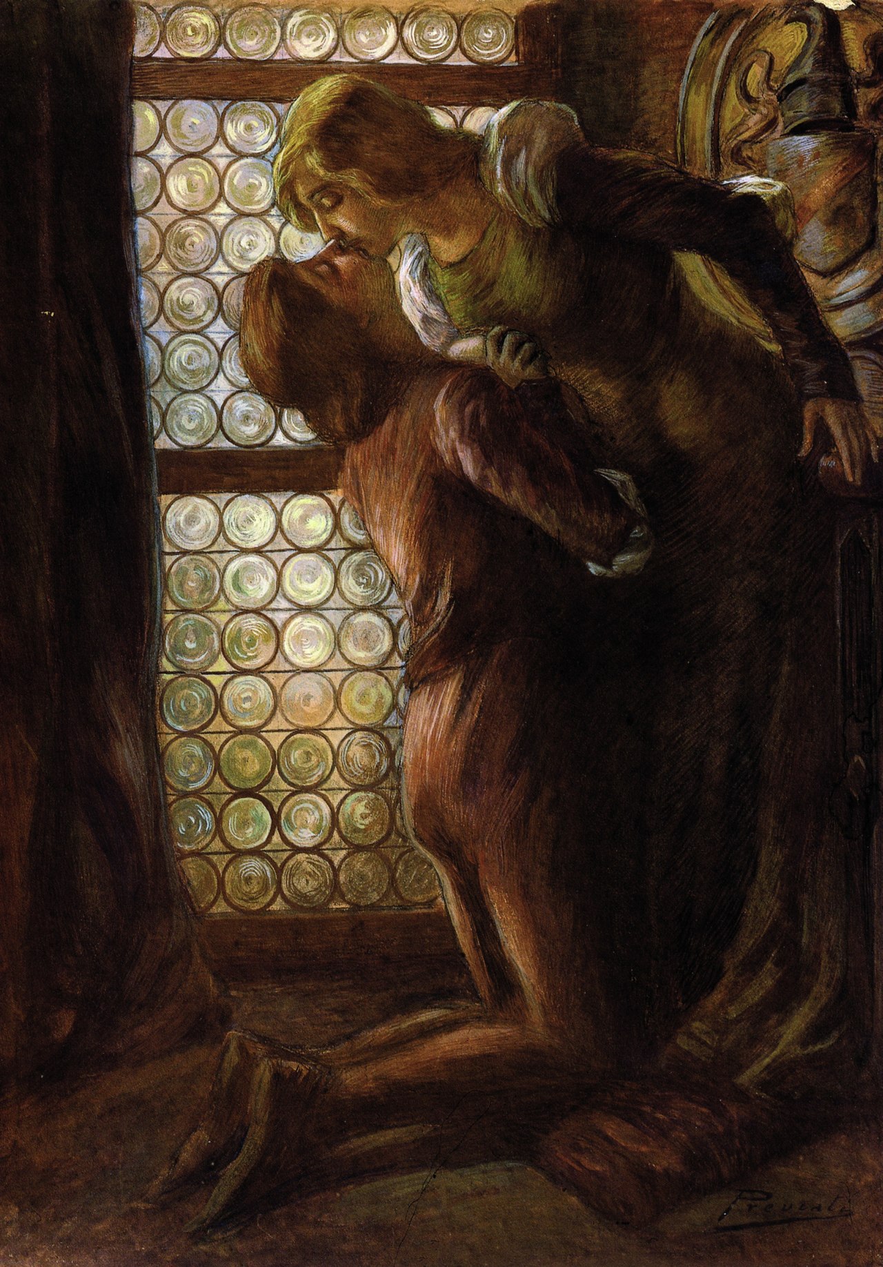 The Kiss by Gaetano Previati
