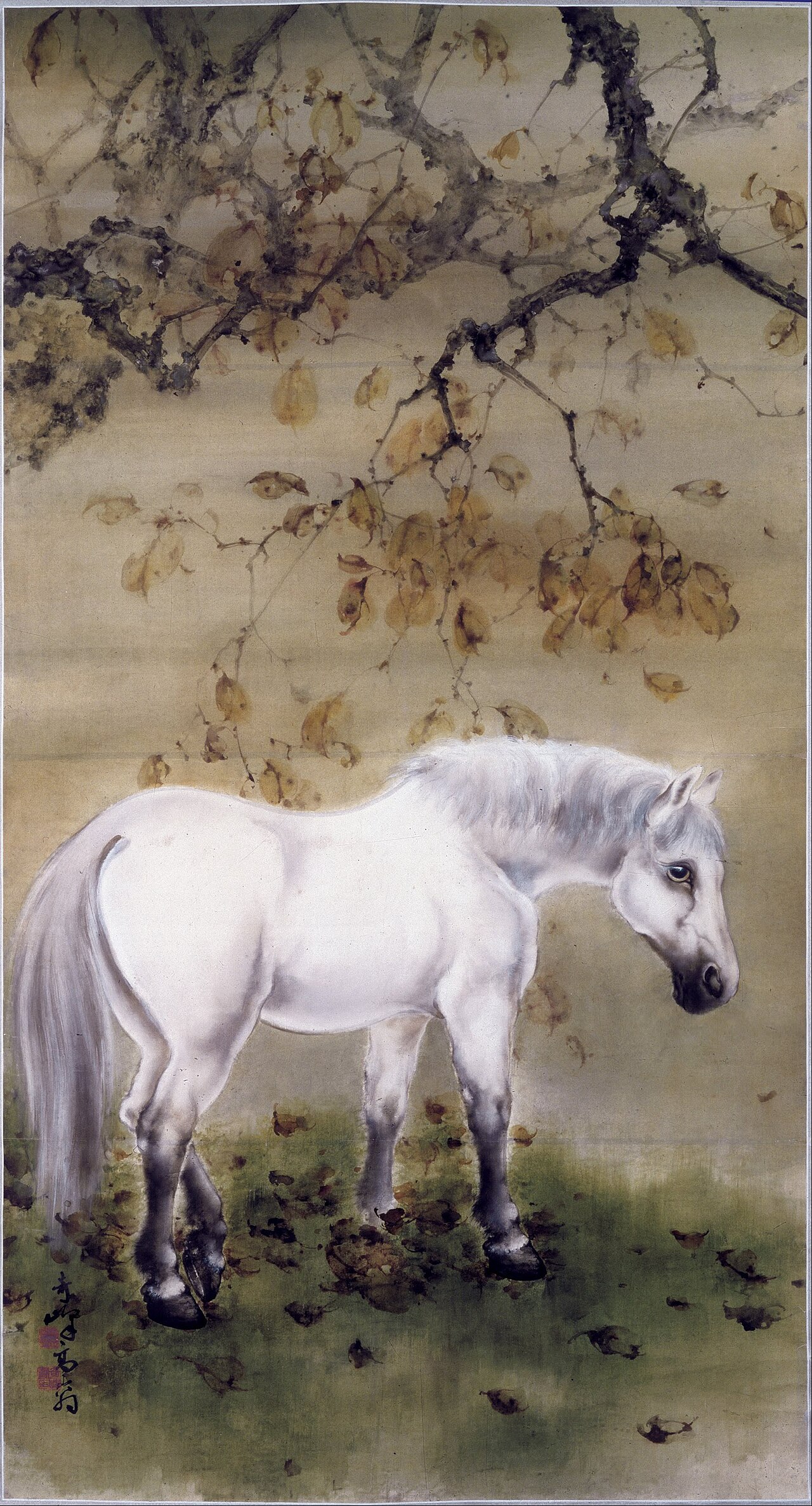 White horse by Gao Qifeng