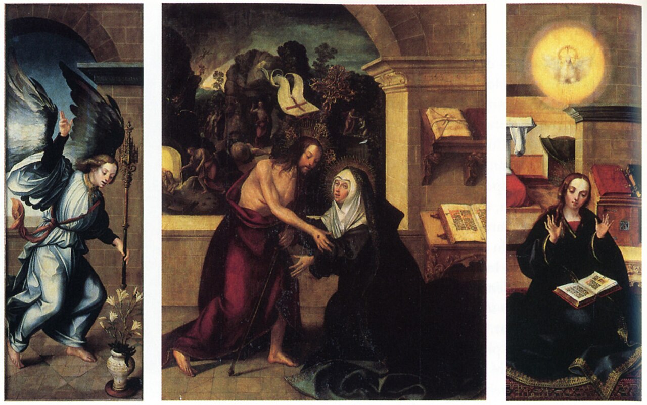 Triptych of the Apparition of Christ to the Virgin by Garcia Fernandes