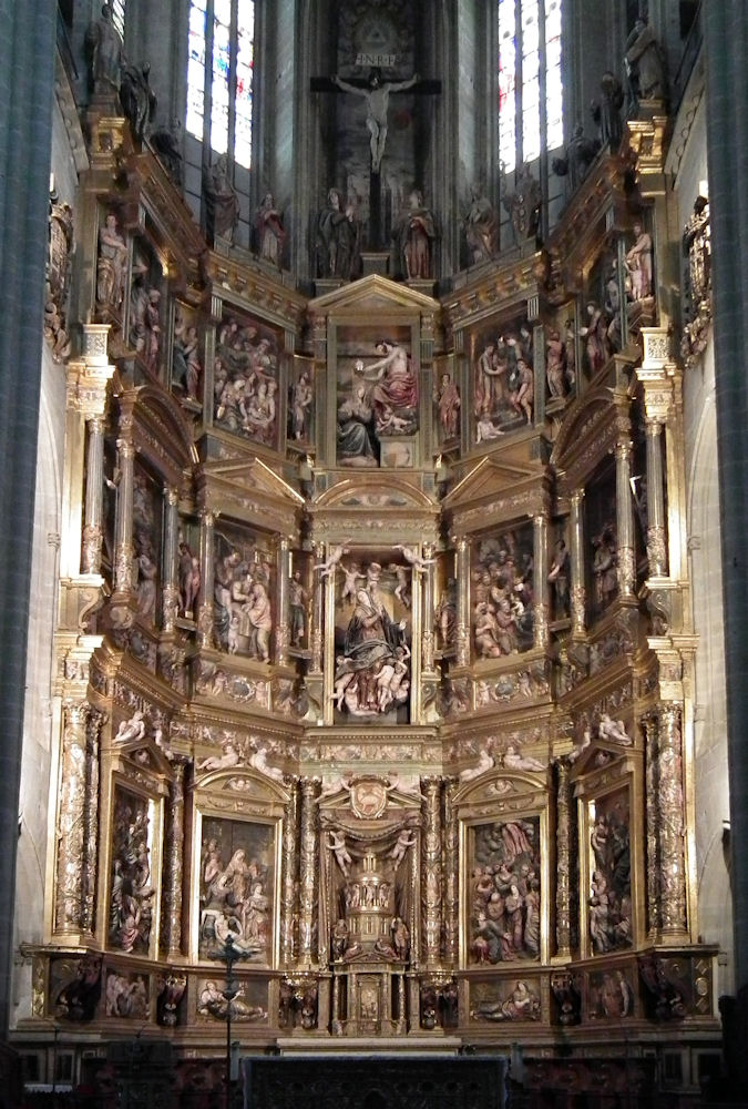 Main Altarpiece of Astorga Cathedral by Gaspar Becerra