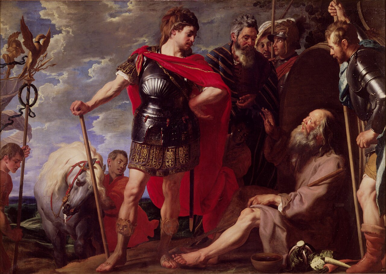 Alexander and Diogenes by Gaspar de Crayer