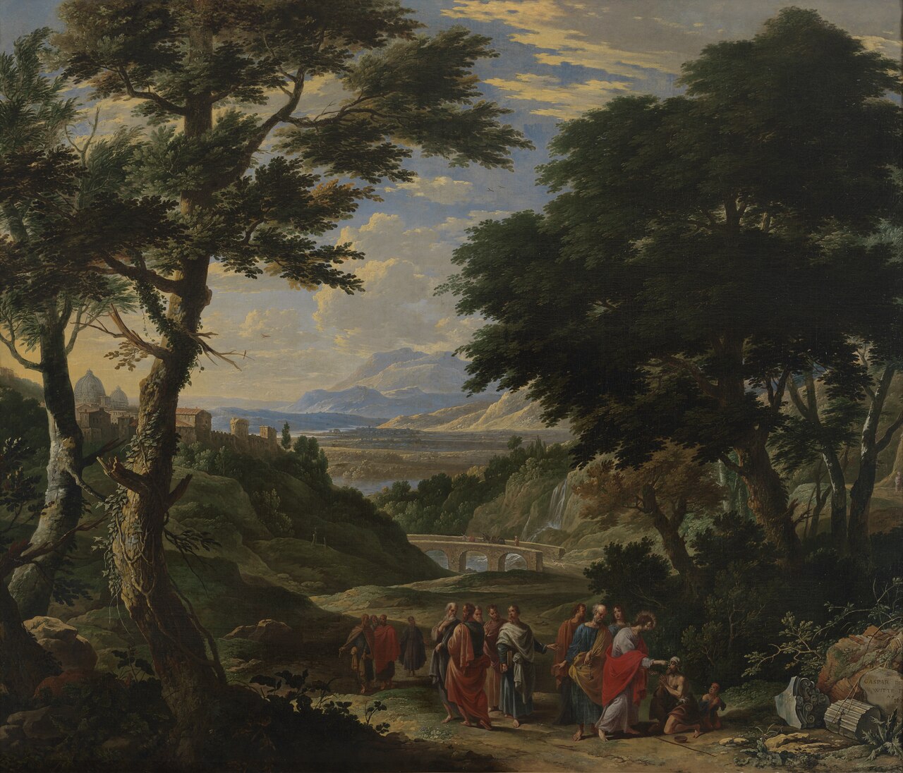 Christ Healing the Blind Man at Jericho by Gaspar de Witte