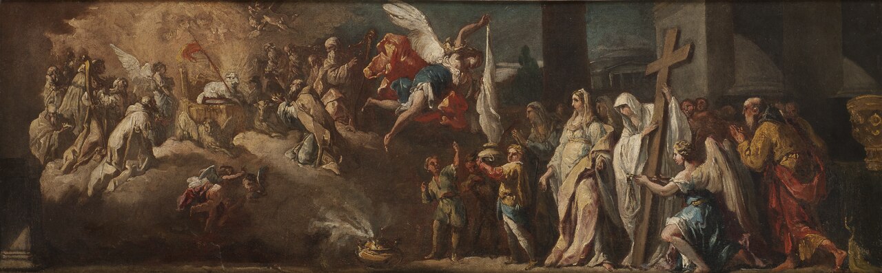The Adoration of the Lamb. Study by Gaspare Diziani