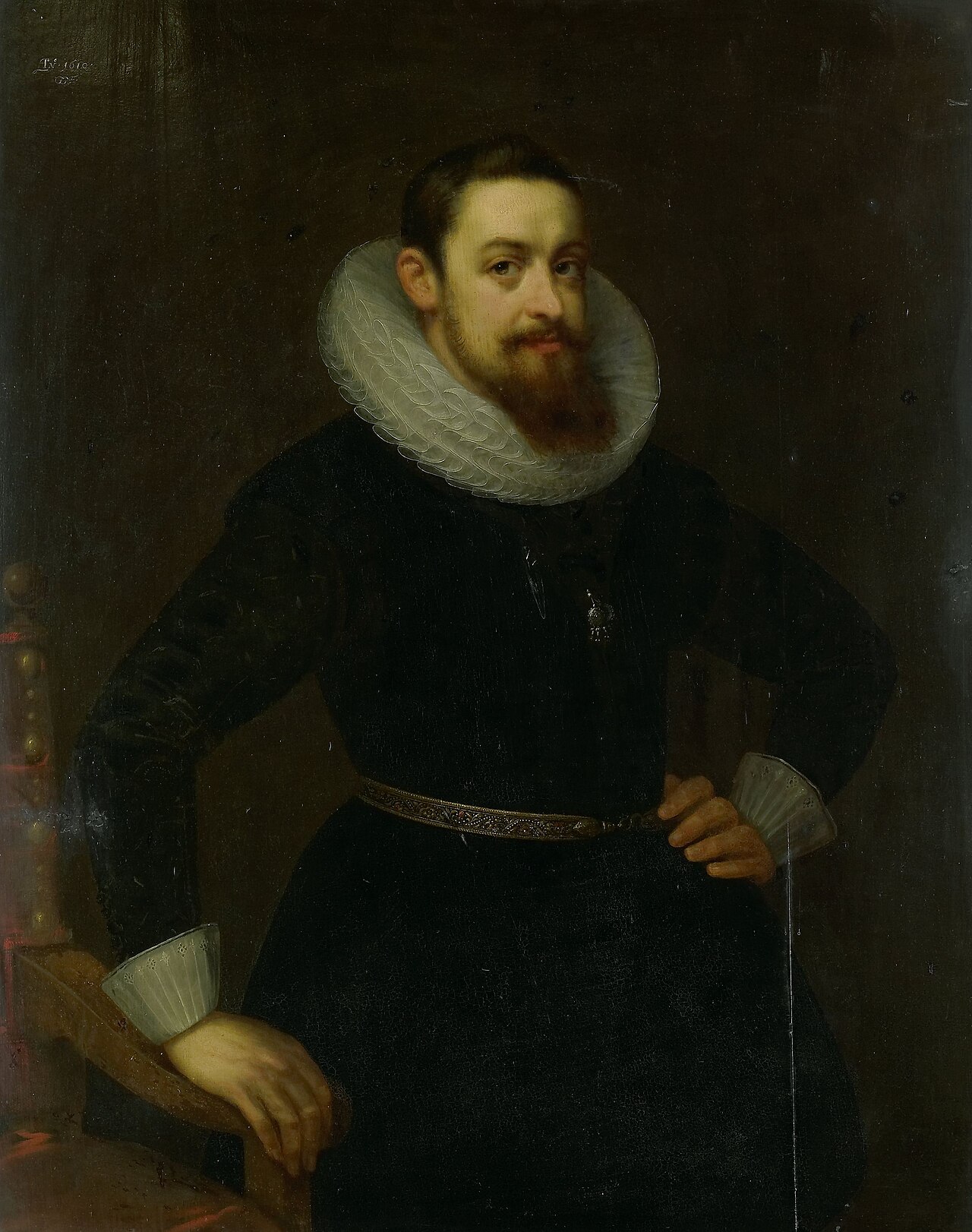 Portrait of Jeremias Boudinois by Geldorp Gortzius