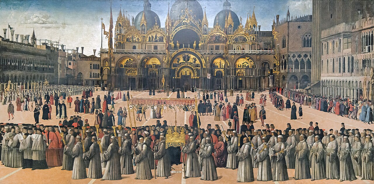 Procession in St. Mark's Square by Gentile Bellini