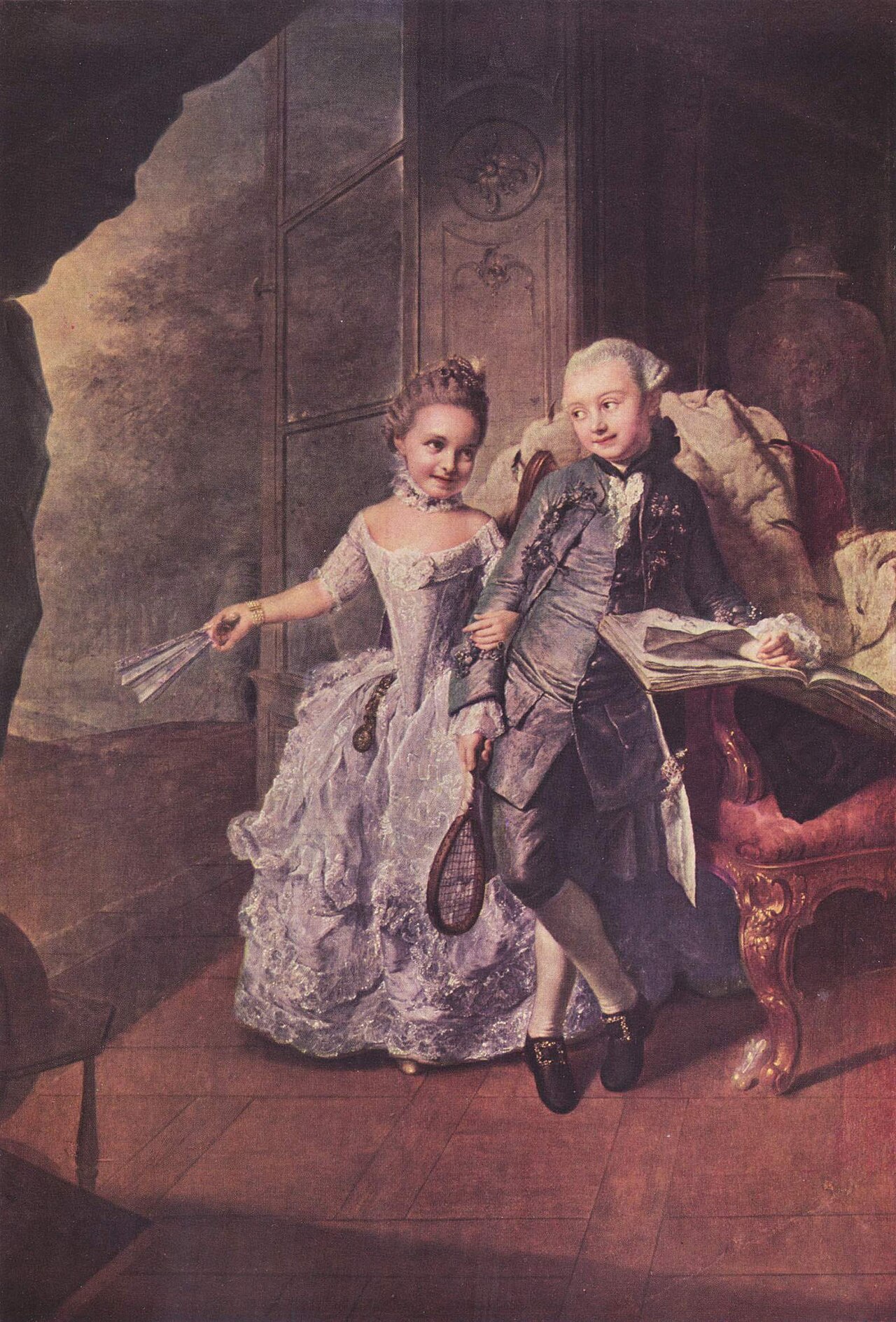 Die Verführung zum Spiel (Prinz und Prinzessin von Mecklenburg) by Georg David Matthieu