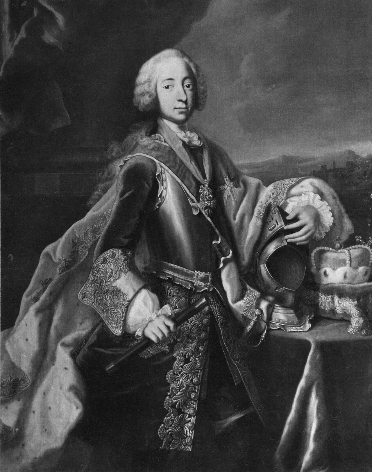 Maximilian III Josef (1727-1777), elector of Bavaria, married to Maria Anna of Saxony by Georg Desmarées