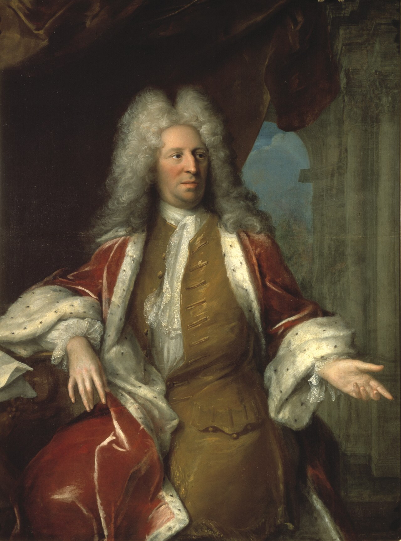 Nicodemus Tessin by Georg Desmarées