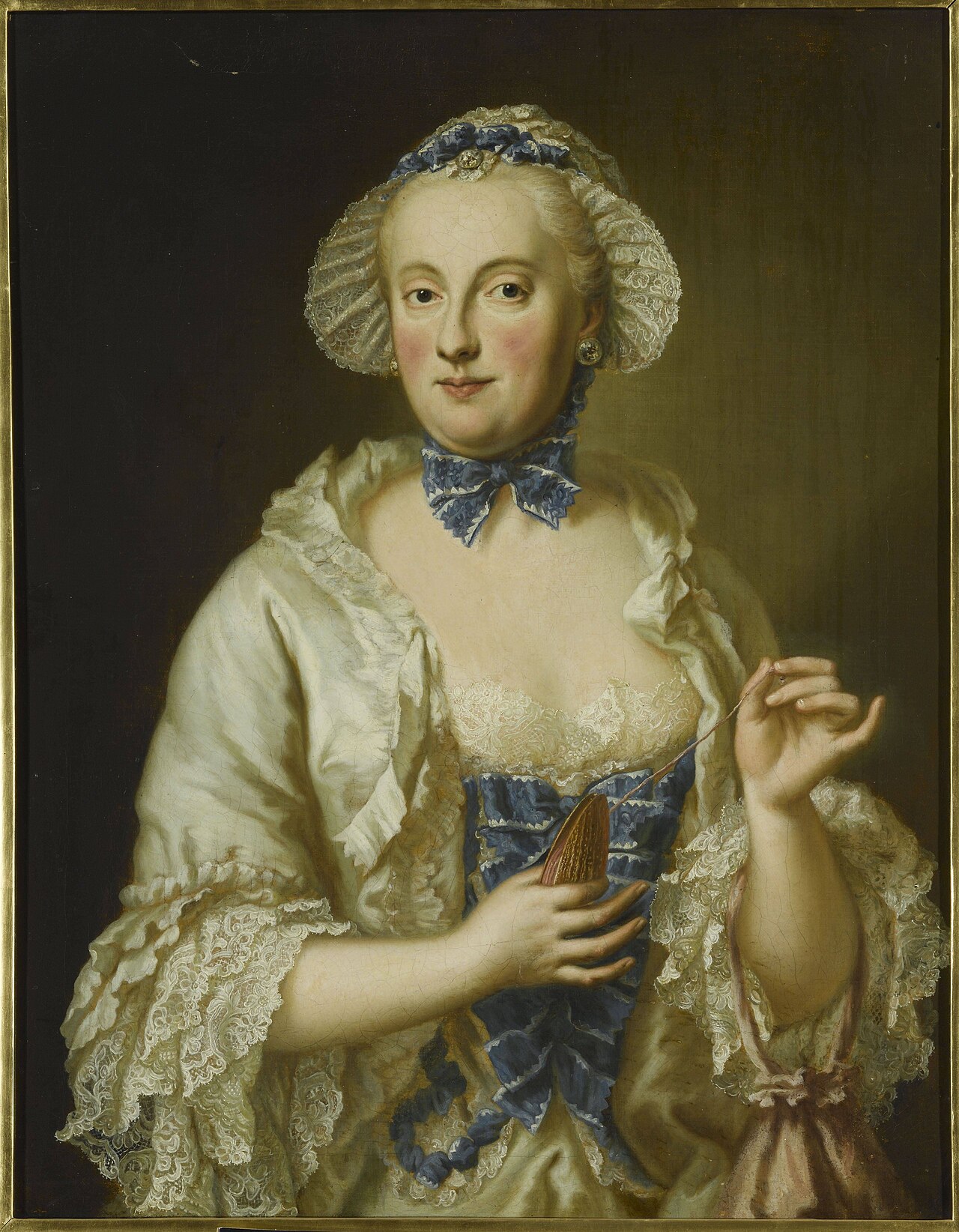 Portrait of Maria Anna Sophia of Saxony, Electress of Bavaria (1728-1797) by Georg Desmarées