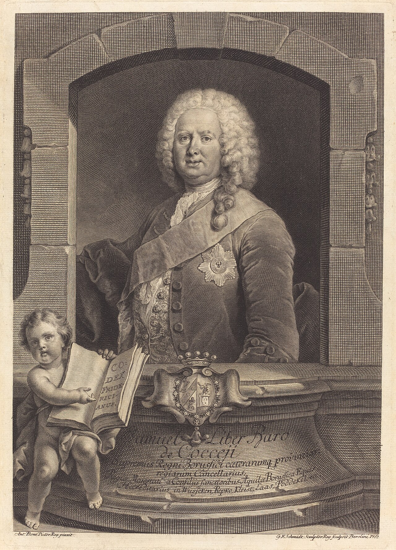 Samuel Liber Baro de Cocceji by Georg Friedrich Schmidt
