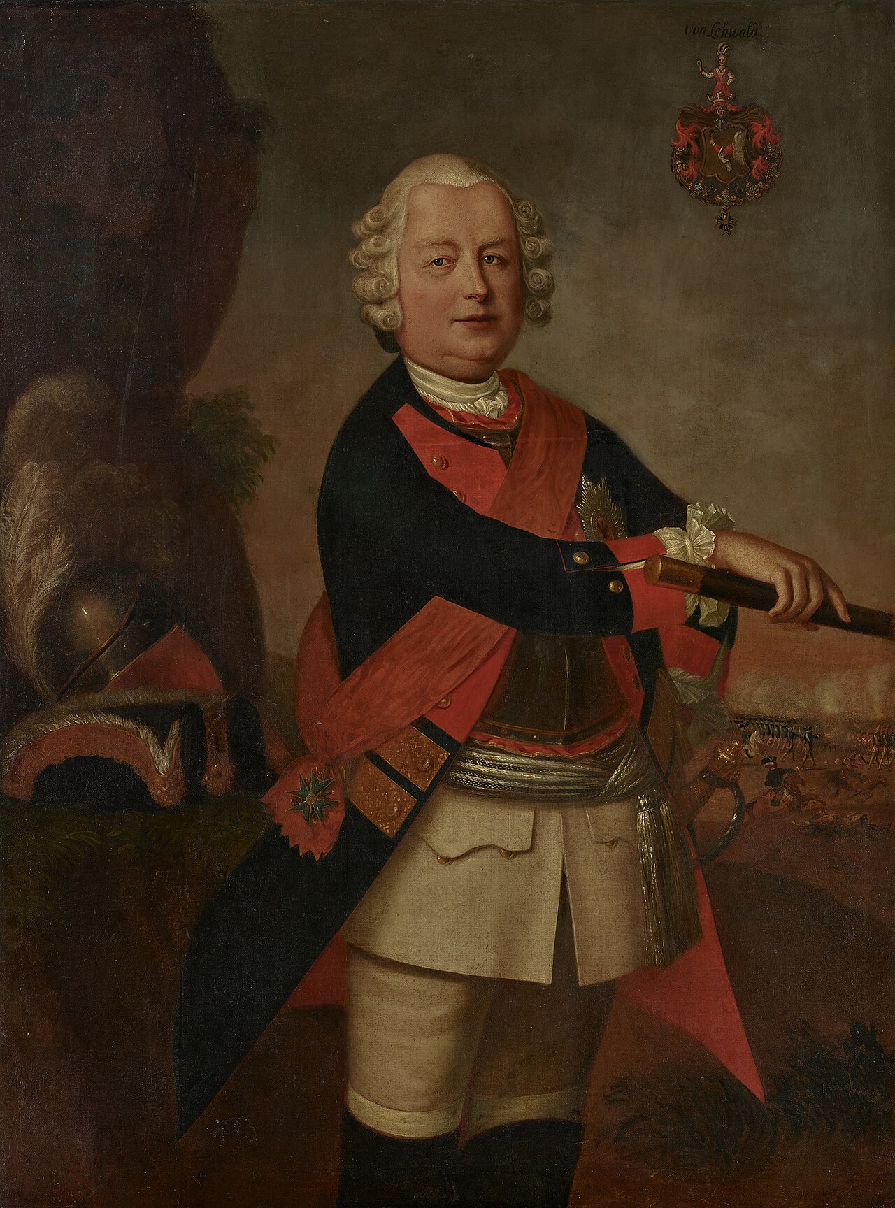 Lieutenant General Johann (Hans) von Lehwald by Georg Lisiewski