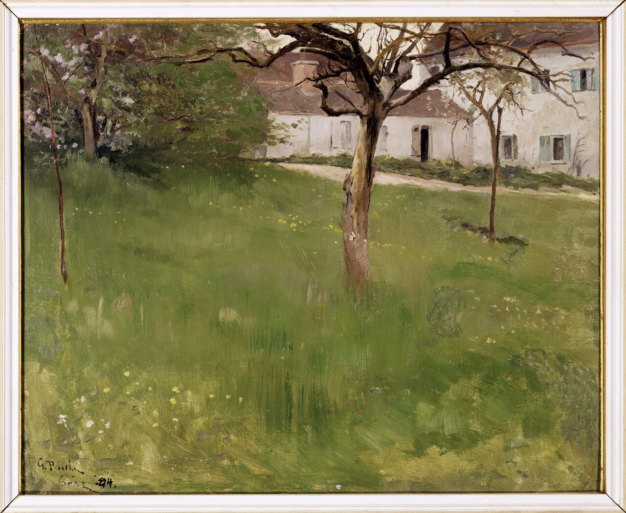 A Garden in Grez by Georg Pauli
