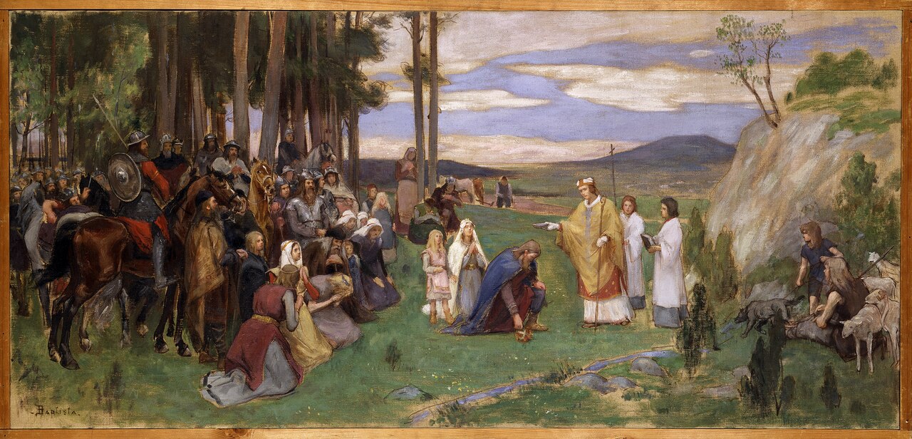 Proposed Decoration for the Walls in the Upper Hall of the NM. Ansgar Preaching Christianity by Georg Pauli