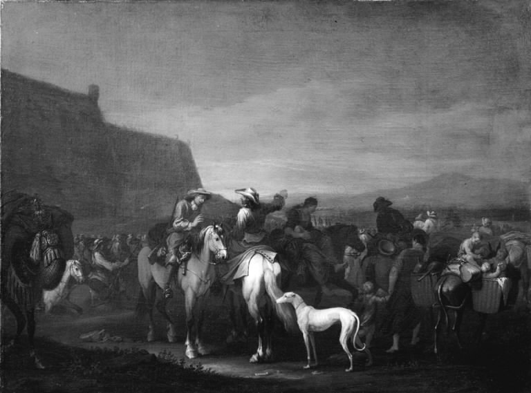 Breaking Camp by Georg Philipp Rugendas the Elder