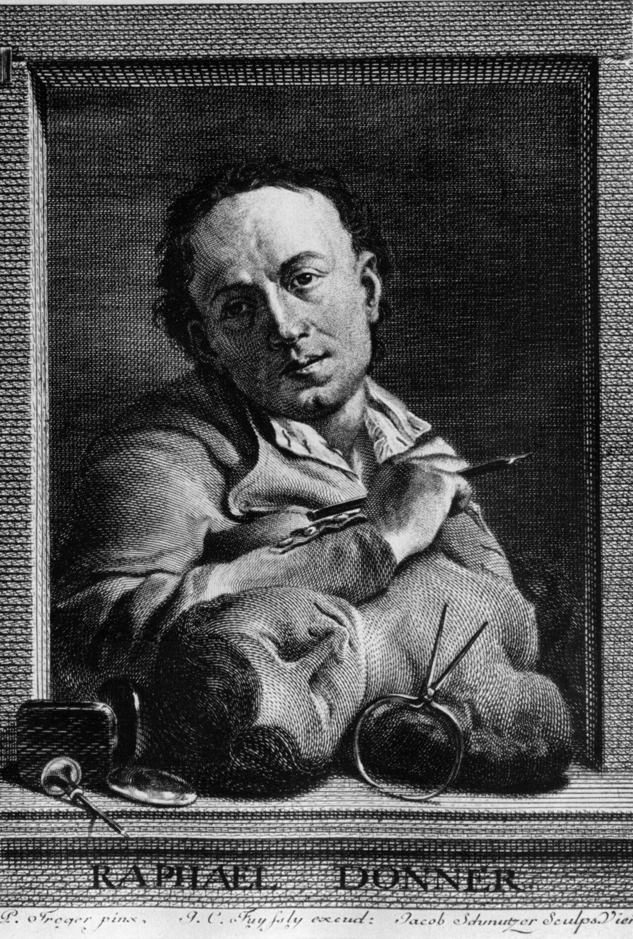Portrait of Georg Rafael Donner