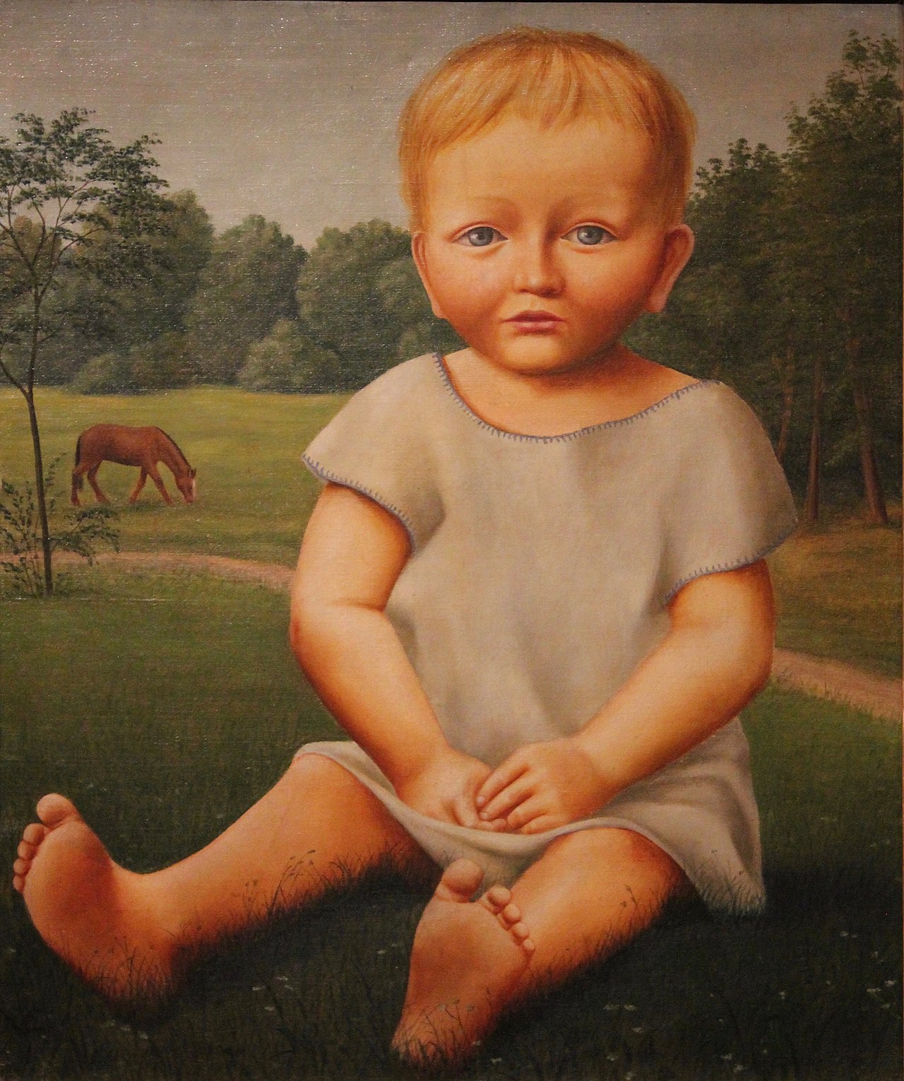 Child Portrait by Georg Schrimpf