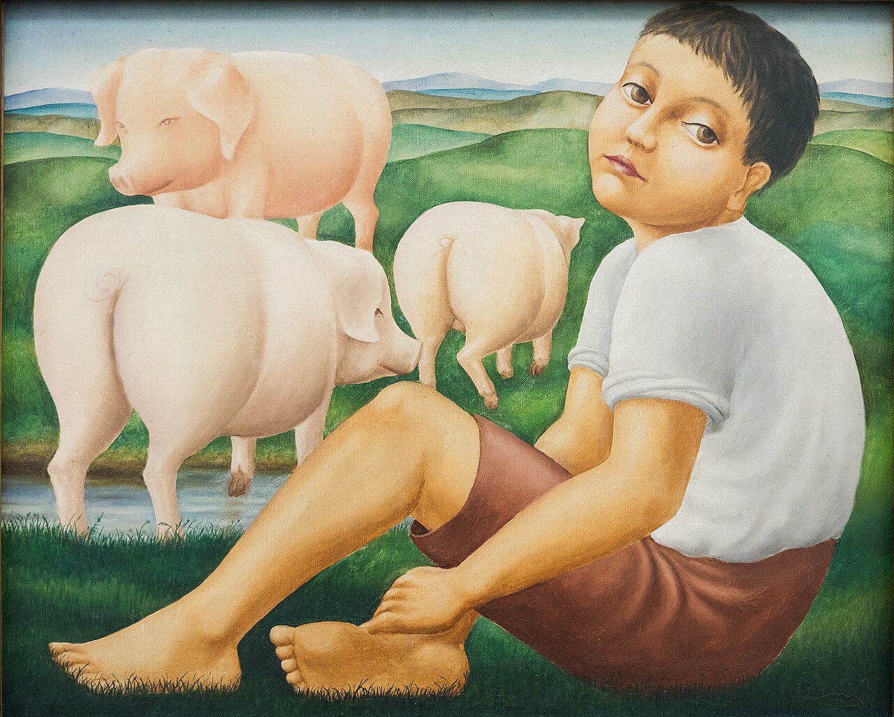 Swineherd by Georg Schrimpf