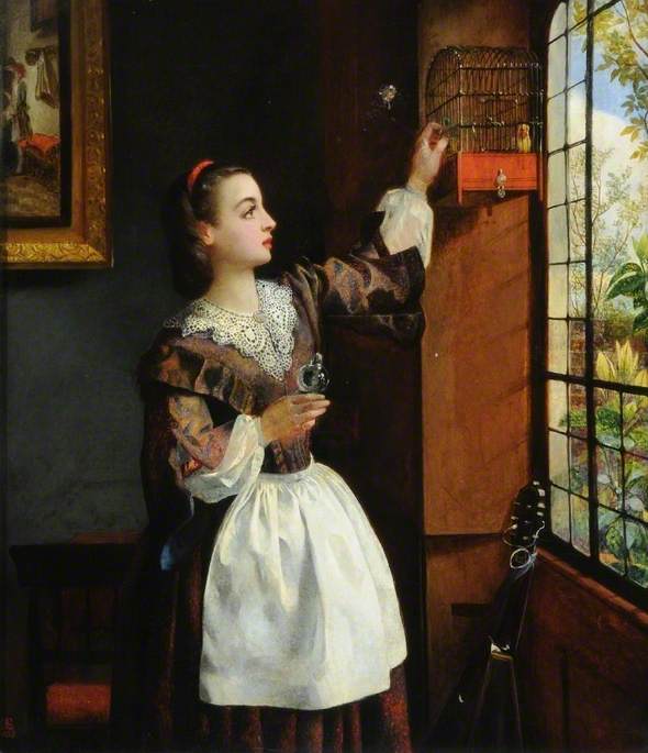 Feeding the Canary by George Adolphus Storey