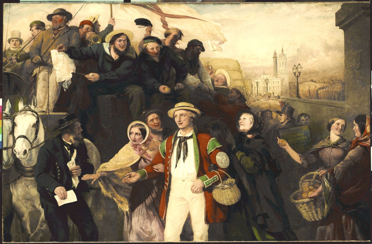 Manning the Navy by George Bernard O'Neill
