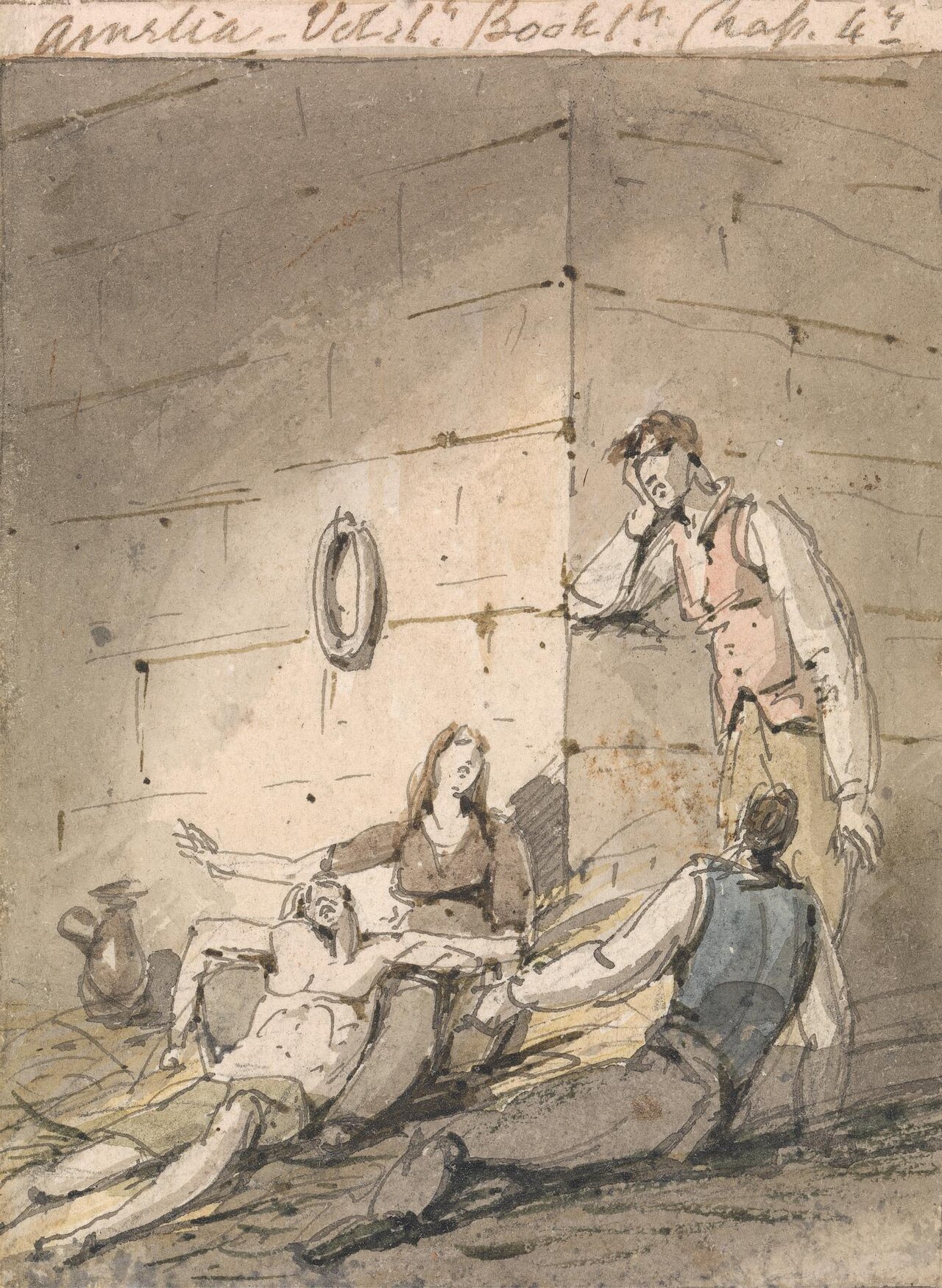 Illustration to Fielding's Amelia by George Chinnery