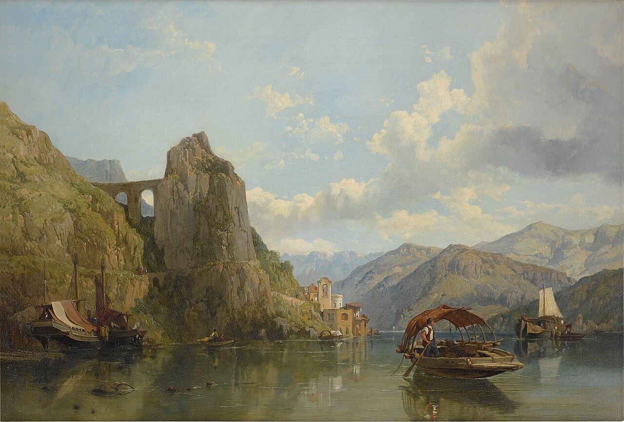 Near Loggio, on Lake Lugano by George Clarkson Stanfield