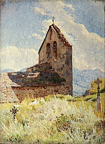 Angoustrine church by George-Daniel de Monfreid
