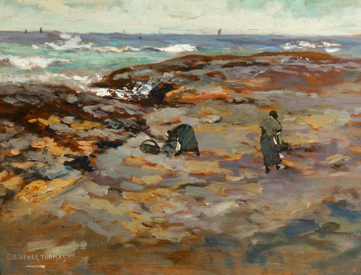 Gathering Bait, Kintyre by George Grosvenor Thomas
